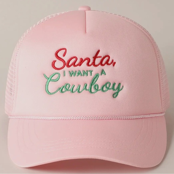Santa, I want a Cowboy Trucker Hat NWT - Picture 3 of 4